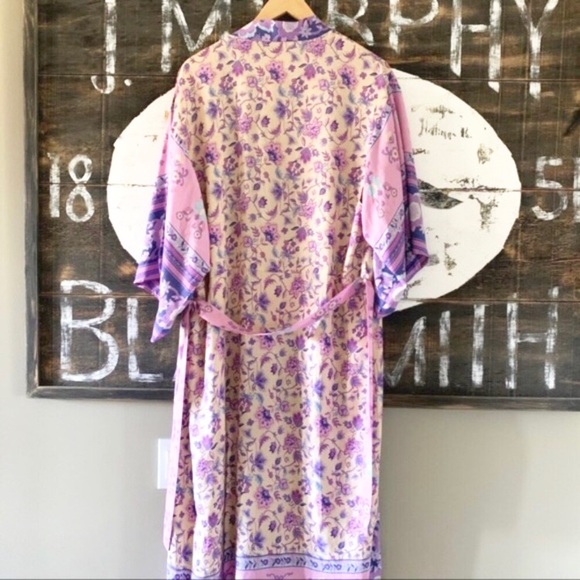 Figleaffashion Other - NWOT Purple Multicolored Floral Boho Kimono